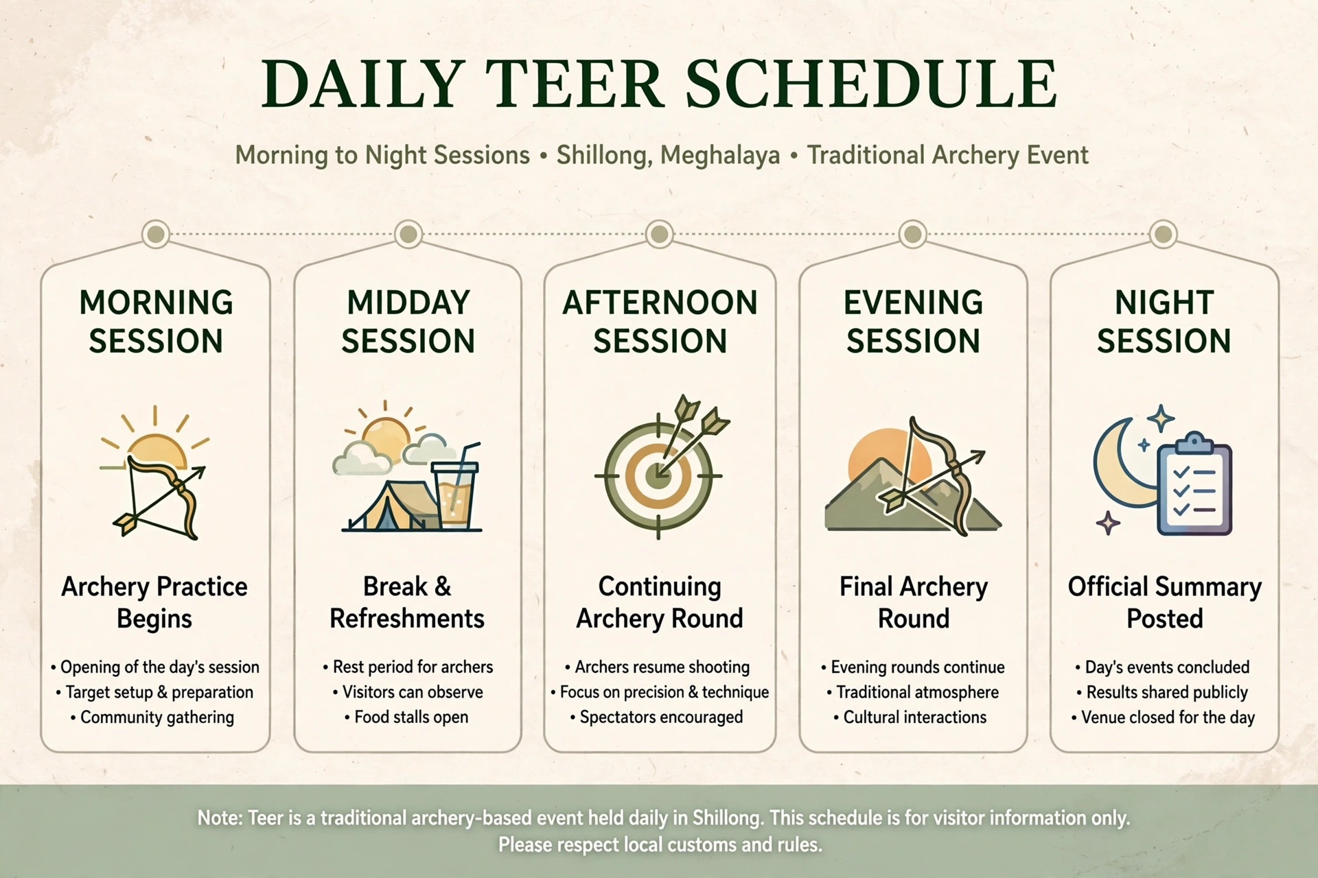 Daily schedule flow showing where juwai morning teer result sits among teer sessions