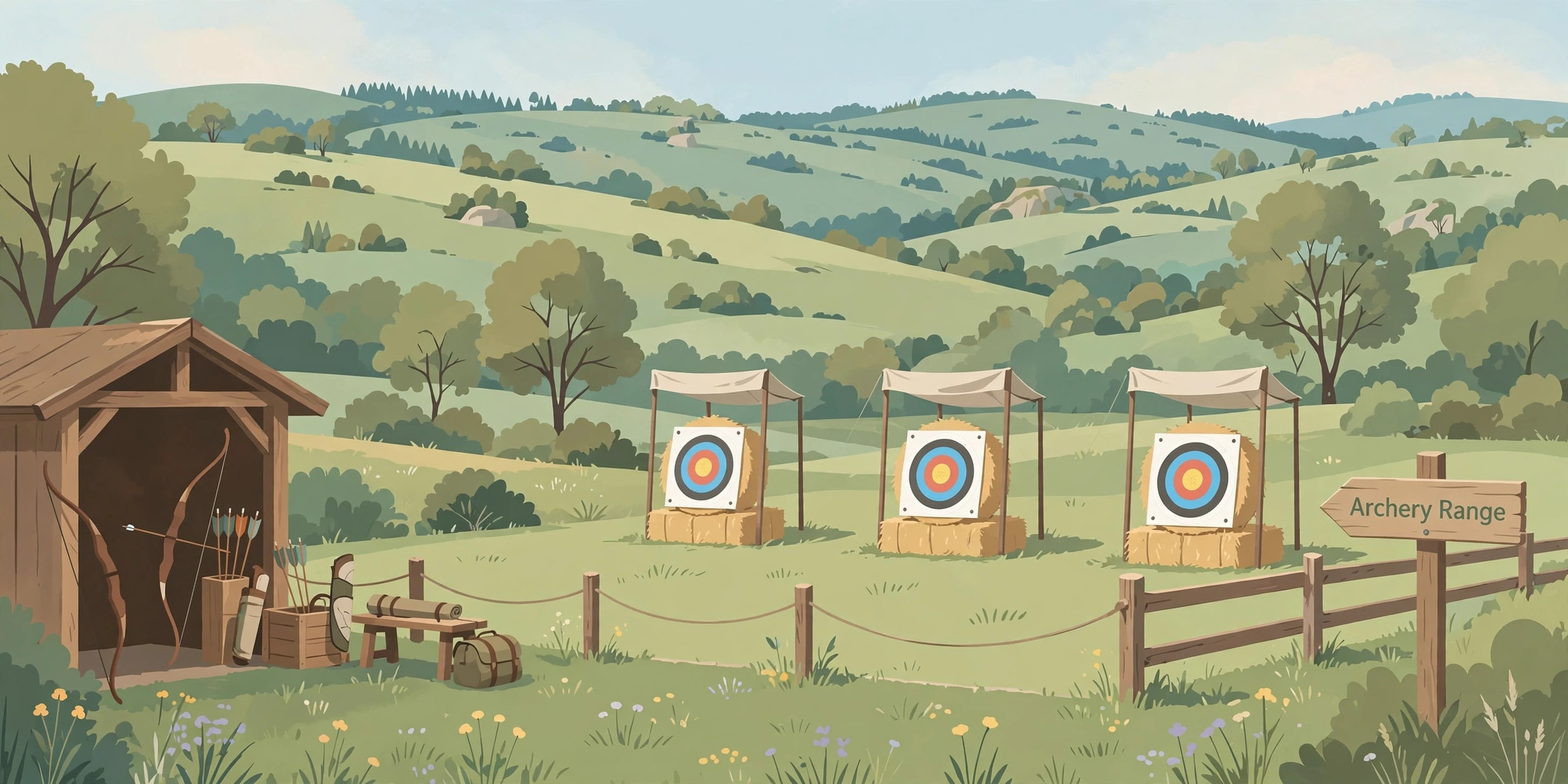 Archery ground in Jaintia Hills where the teer game is played