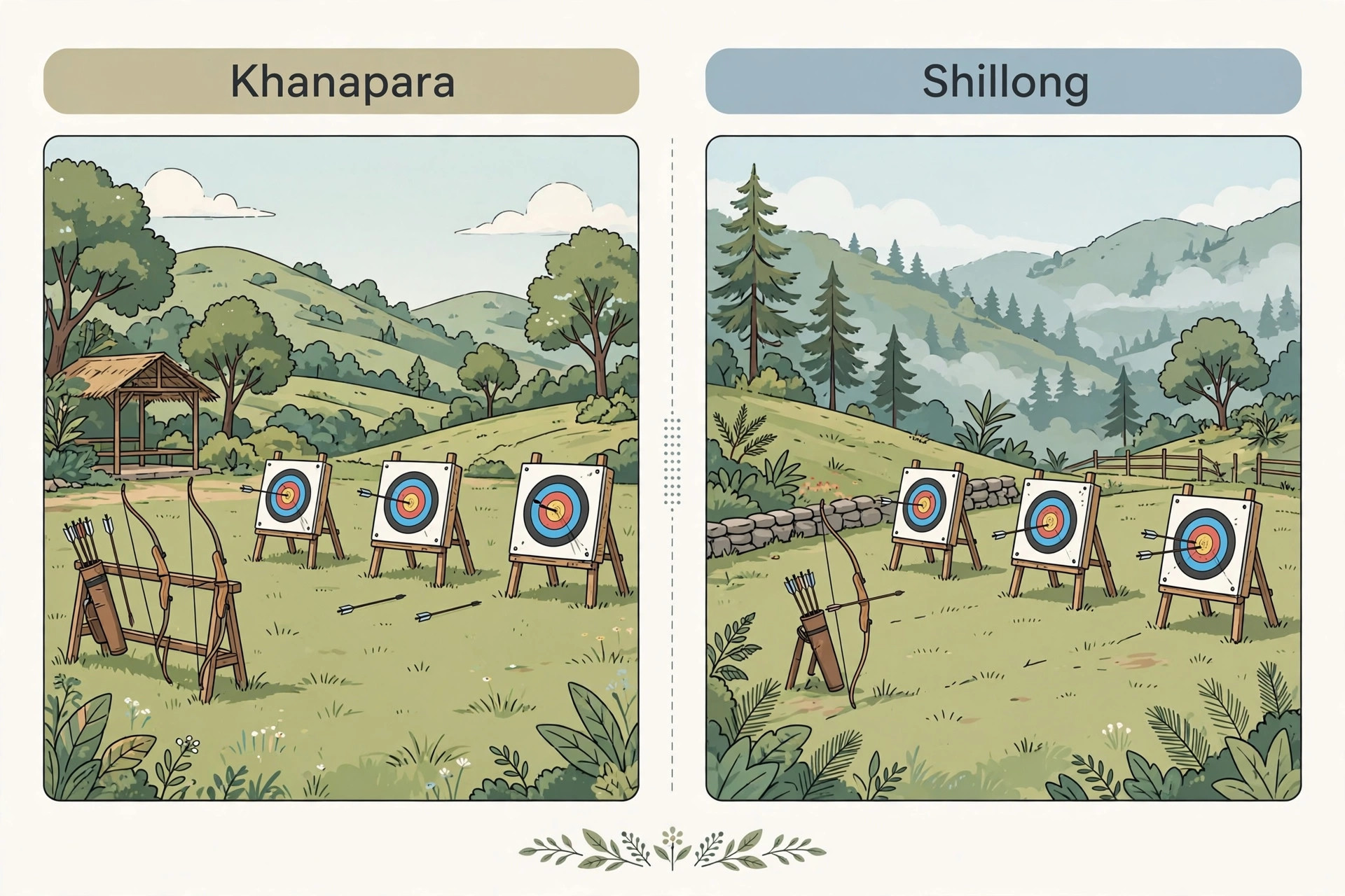 Khanapara Guwahati ground versus Shillong teer grounds compared