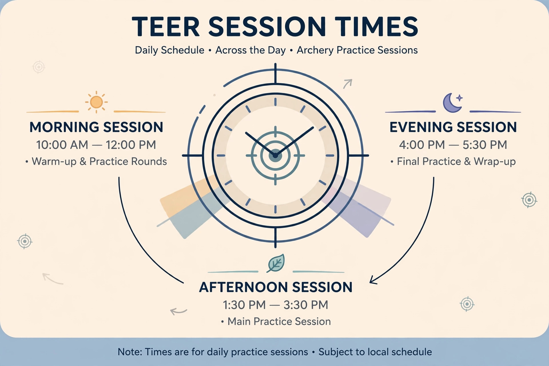 Daily teer result time schedule planner covering morning, afternoon and night sessions